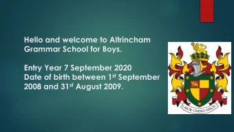 Date of birth between 1 st September 2008 and 31 st August 2009.  Hello and welcome to Altrincham