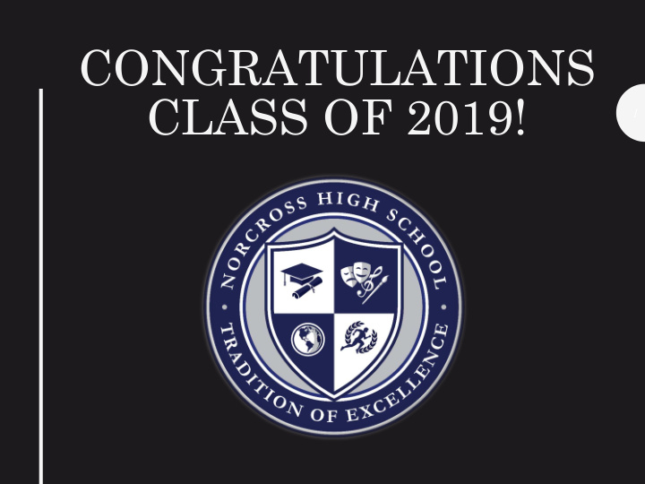 congratulations class of 2019