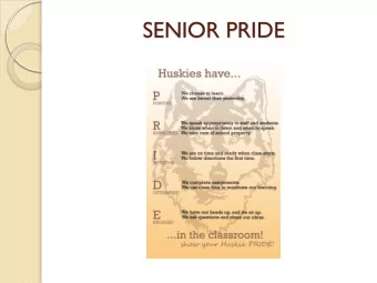 SENIOR PRIDE  Welcome Back, Seniors!!  2016-2017! ~~ a few reminders~~  Counseling assignments