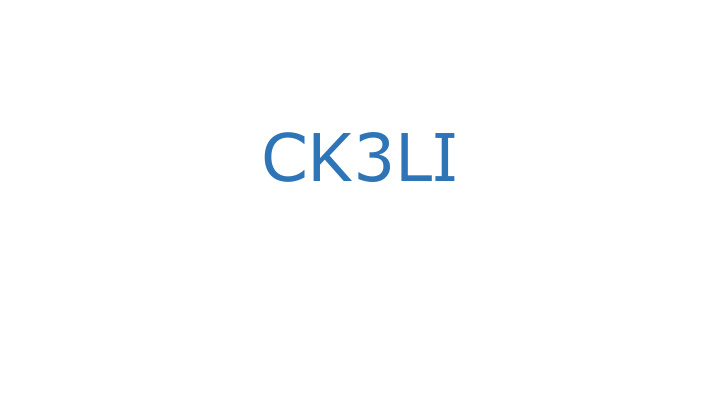 ck3li ct k 3 reading model