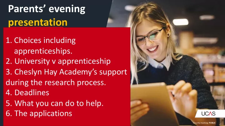 parents evening presentation