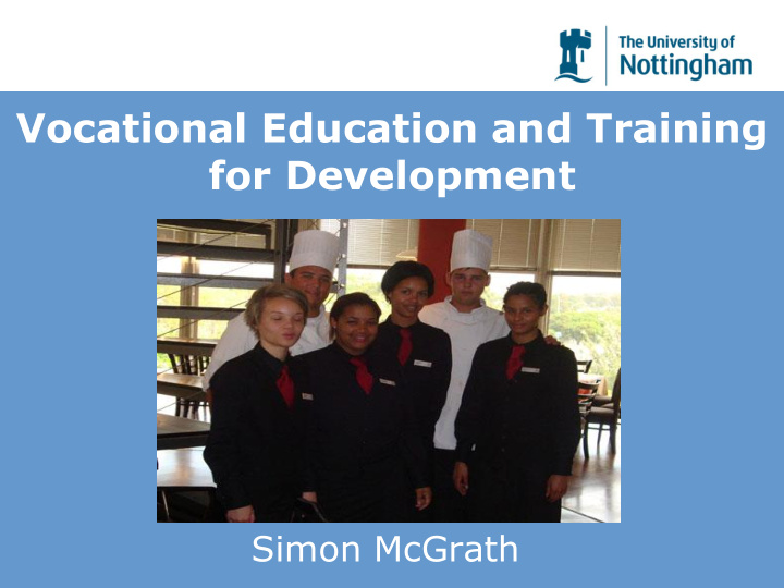 vocational education and training