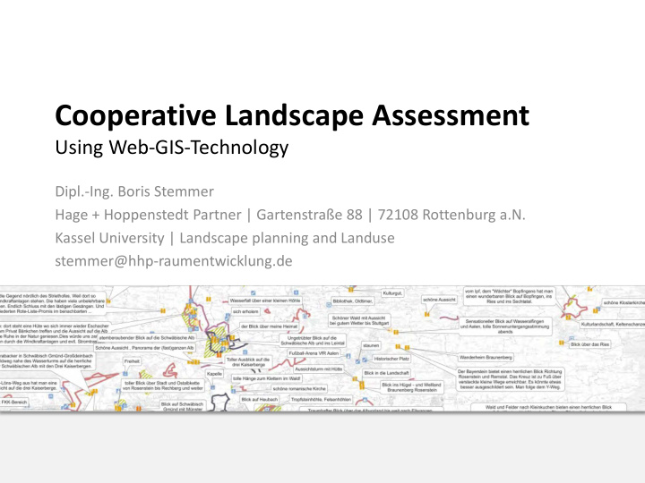cooperative landscape assessment