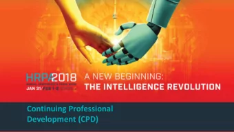 Continuing Professional  Development (CPD)  1  Mara Berger  Associate Registrar, Office of the