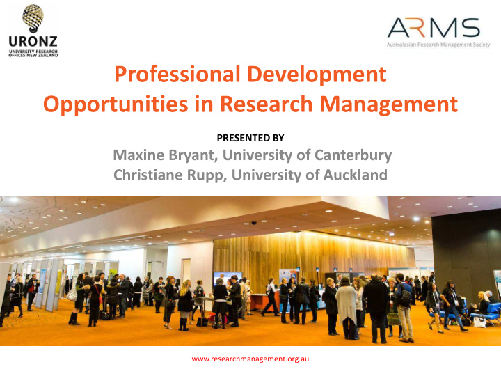 professional development opportunities in research