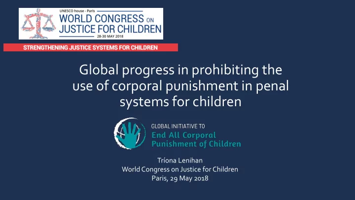 global progress in prohibiting the