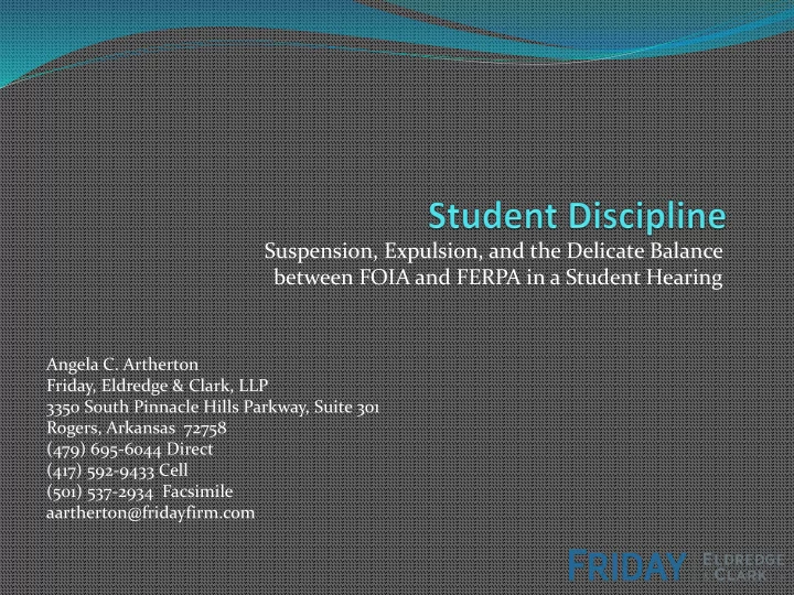 suspension expulsion and the delicate balance between
