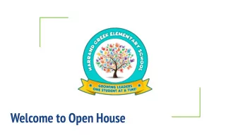 Welcome to Open House  Office Staff  Ronnie Retherford  Principal  Audrey Windham  Assistant