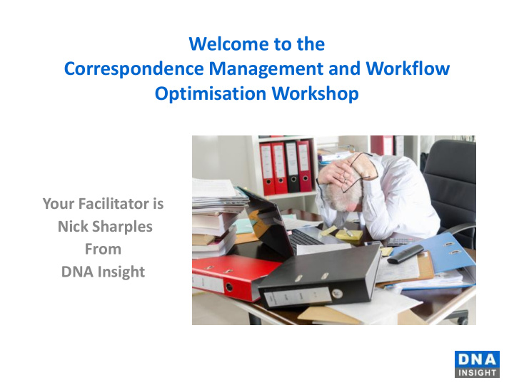correspondence management and workflow