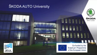 KODA AUTO University  KODA AUTO University Agenda on KODA AUTO University  Enterprise