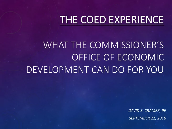 the coed experience
