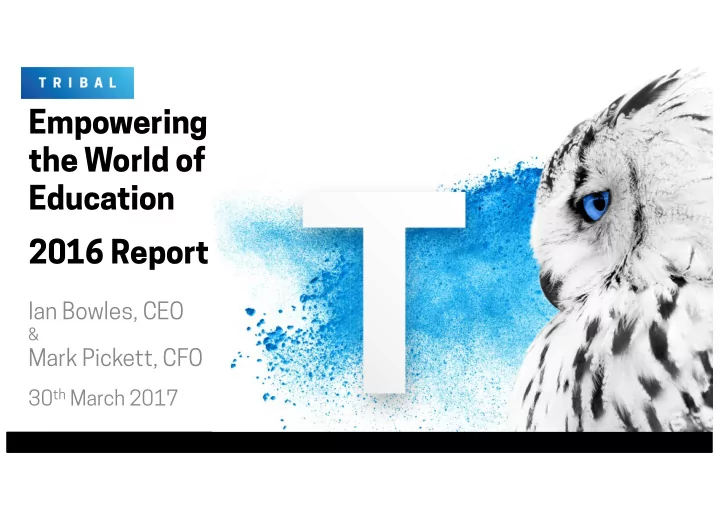 empowering the world of education 2016 report