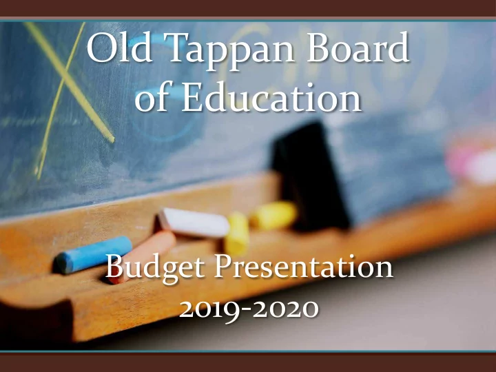 old tappan board of education