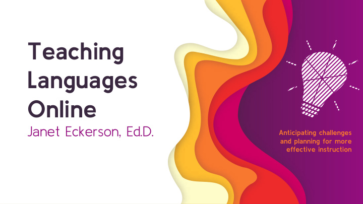 teaching languages online
