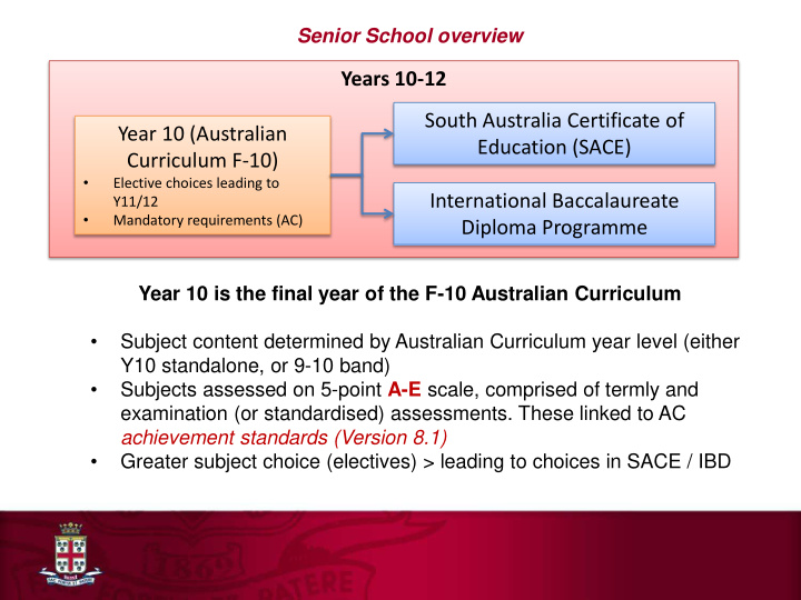 years 10 12 south australia certificate of year 10