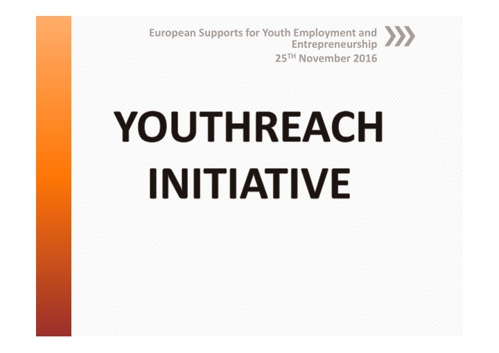 european supports for youth employment and