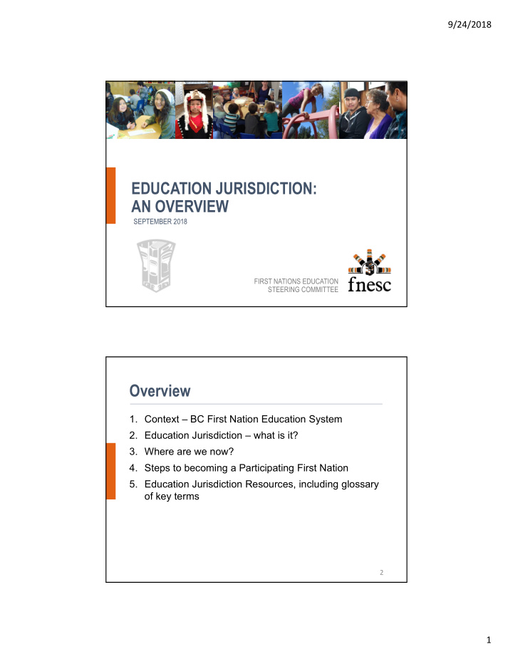 education jurisdiction an overview