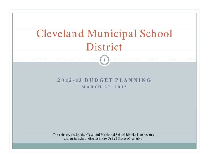 cleveland municipal school cl l d m i i l s h l district