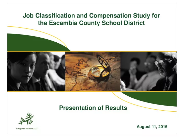 job classification and compensation study for