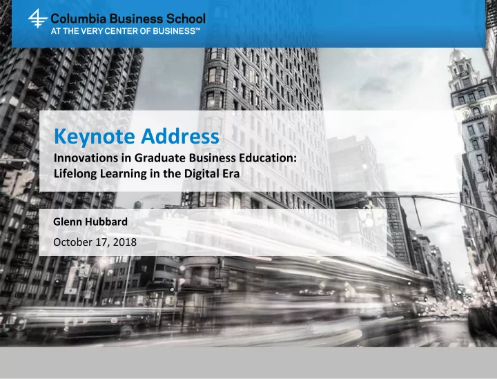 keynote address