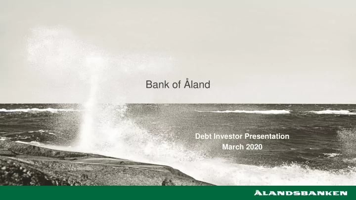 bank of land