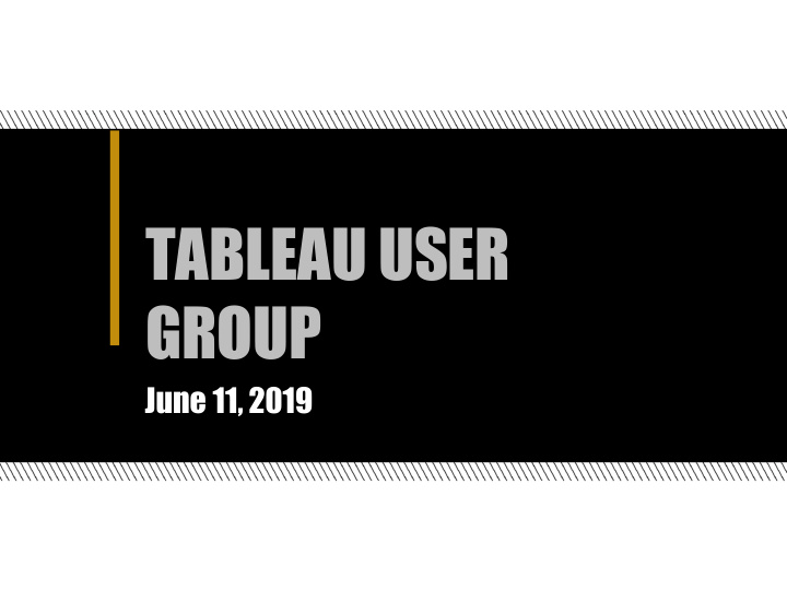 tableau user group