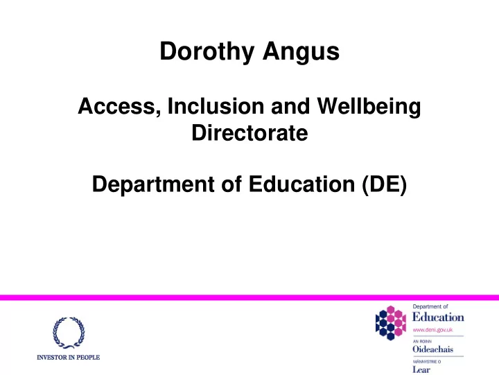 dorothy angus