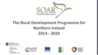 Northern Ireland  2014 - 2020  New Northern Ireland LAGs  Antrim and Newtownabbey  Armagh,