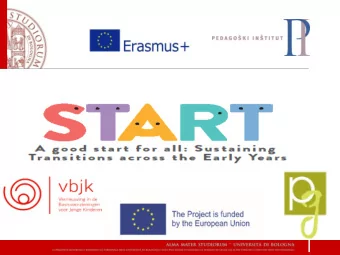 BACKGROUND  Council Conclusions on Education and Training ET2020: