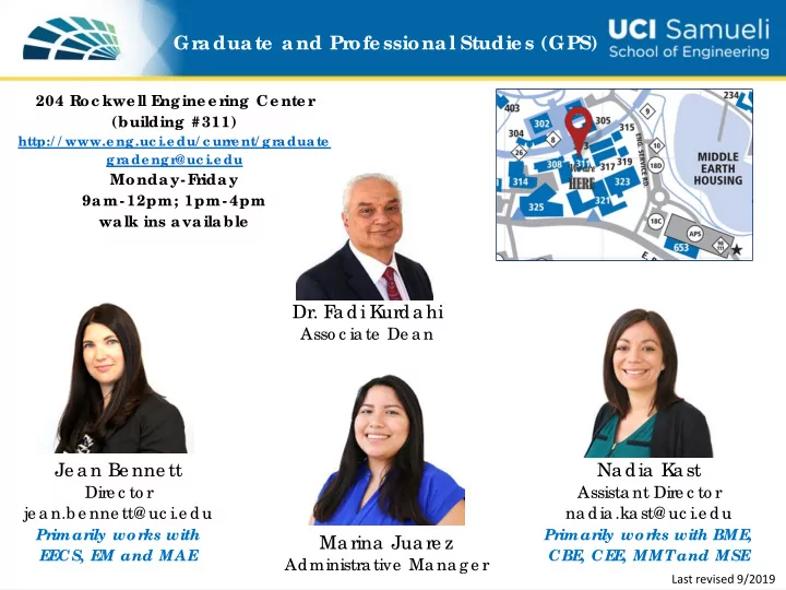 gr aduate and pr ofe ssional studie s gps