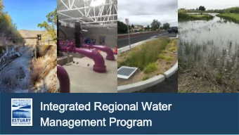 Integrated Regional Water  Integrated Regional Water  Management Program  Management Program  IRWM