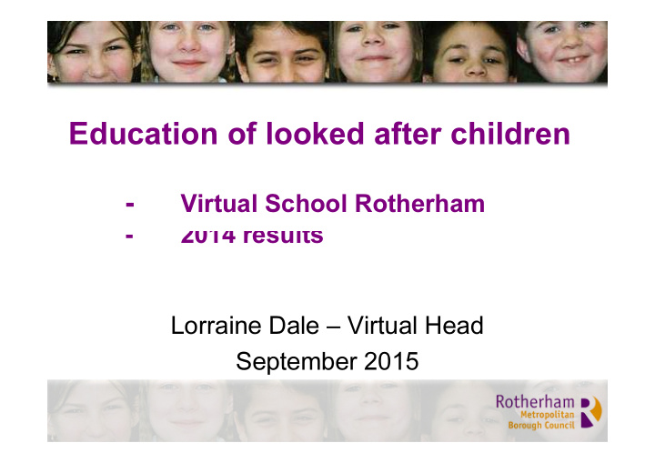 education of looked after children