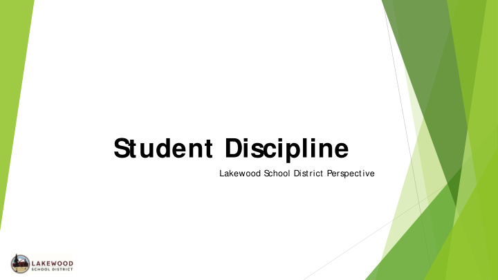 student discipline