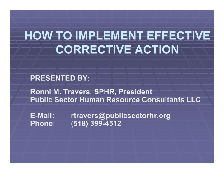 how to implement effective corrective action