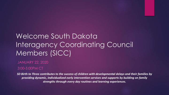 interagency coordinating council