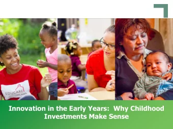 Investments Make Sense  Do all kids in  America today  have a fair shot?  Im afraid the