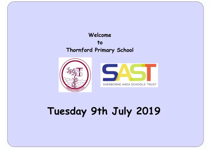 tuesday 9th july 2019 agenda
