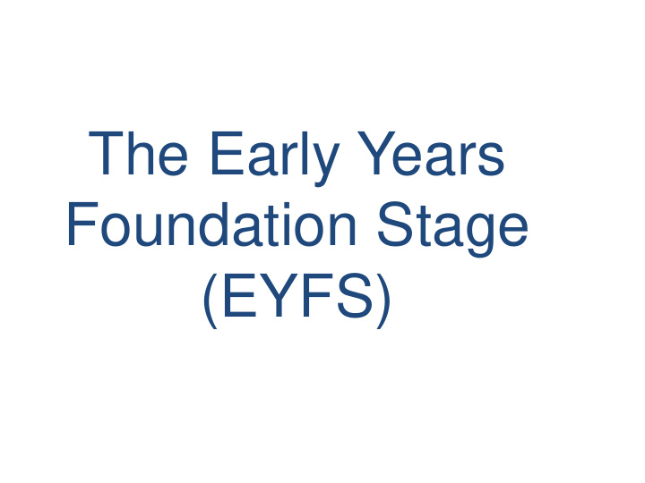 the early years foundation stage eyfs the prime areas are