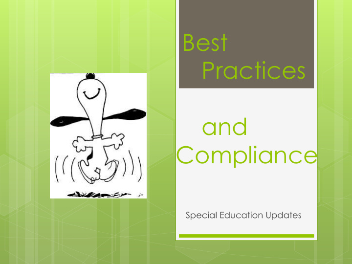 best practices and compliance