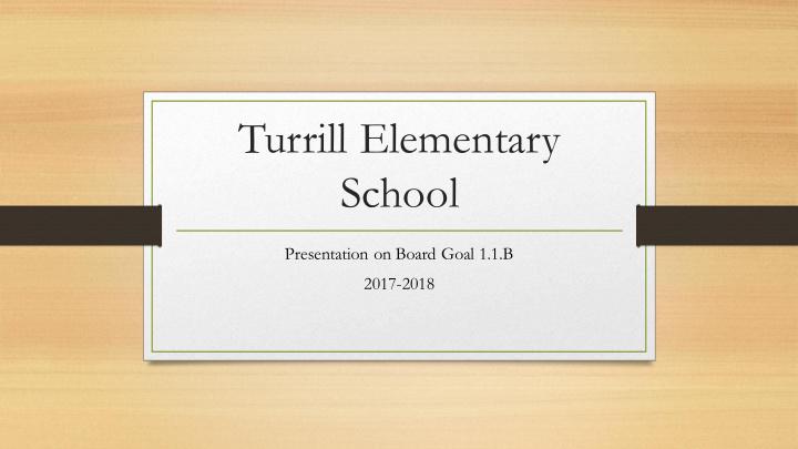 turrill elementary school