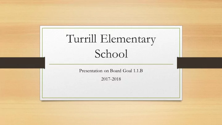 turrill elementary school