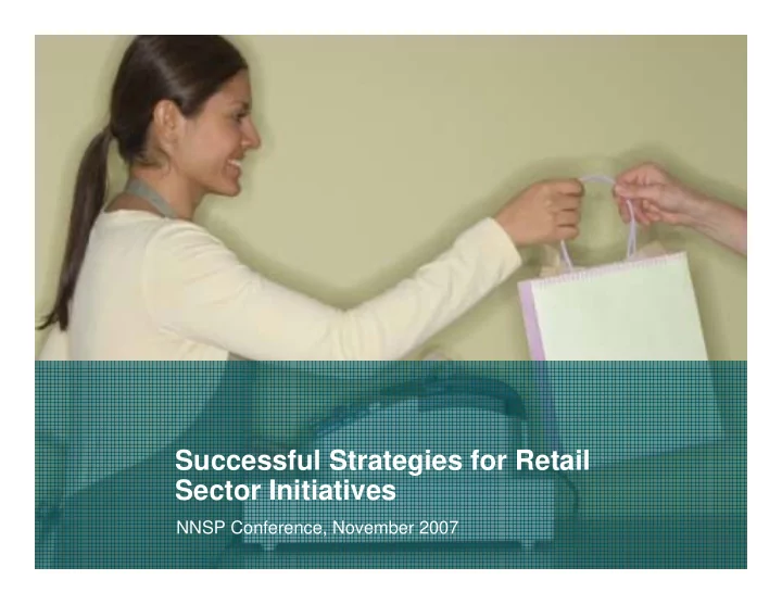 successful strategies for retail sector initiatives