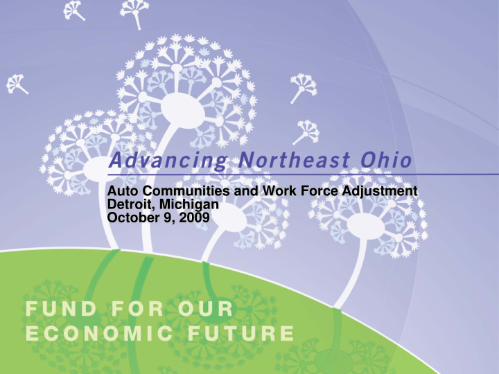 auto communities and work force adjustment detroit