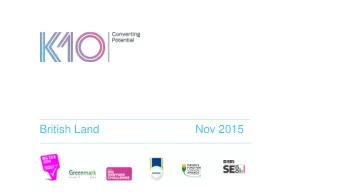 Nov 2015  British Land  Skills gaps  Apprenticeships in Construction 2015  House of Commons Library