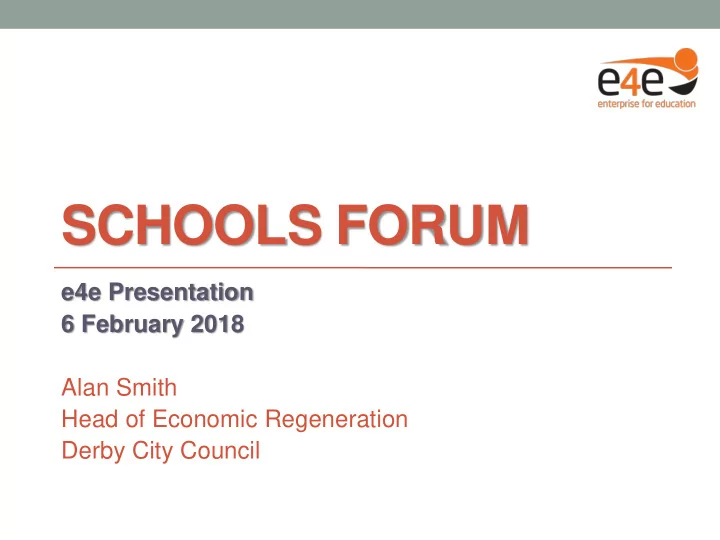 schools forum