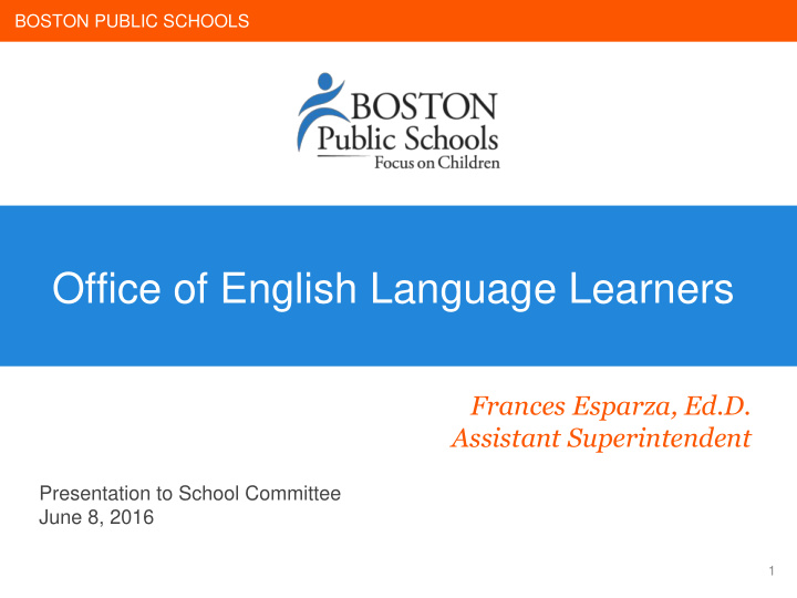 office of english language learners