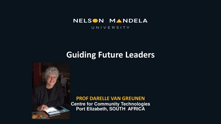 guiding future leaders