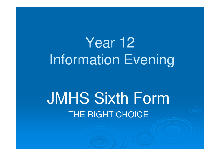 jmhs sixth form