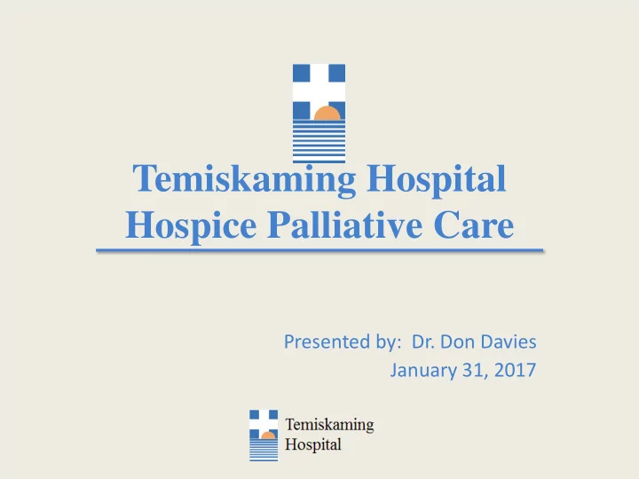 temiskaming hospital