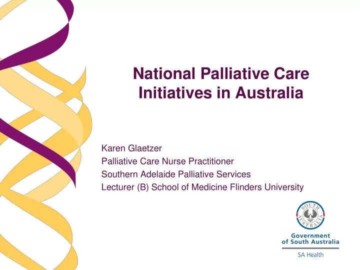 national palliative care